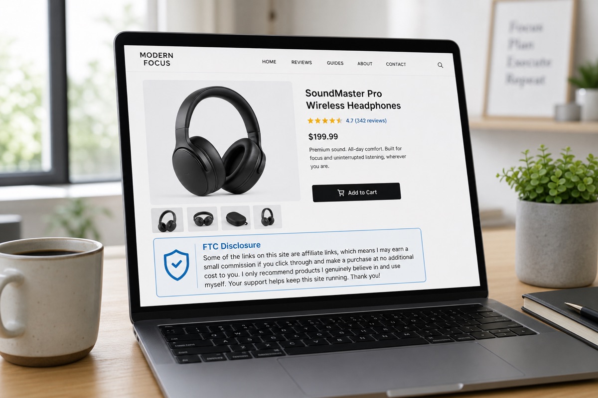 Online product page displaying wireless headphones for sale.
